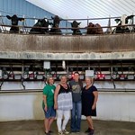 4 officers/directors middle of wdairy parlor